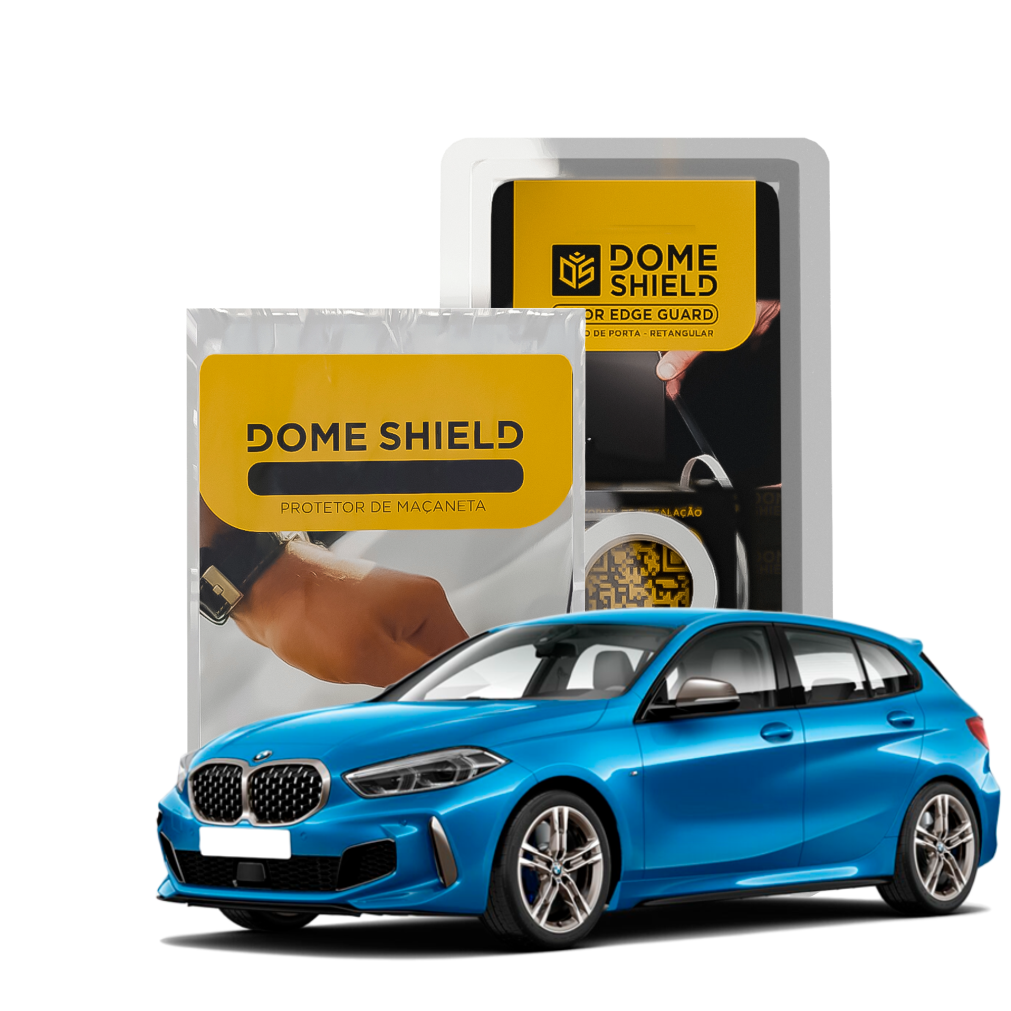 Kit PPF Película de Proteção Premium Maçaneta e Cantos de Porta - BMW M135 | Dome Shield