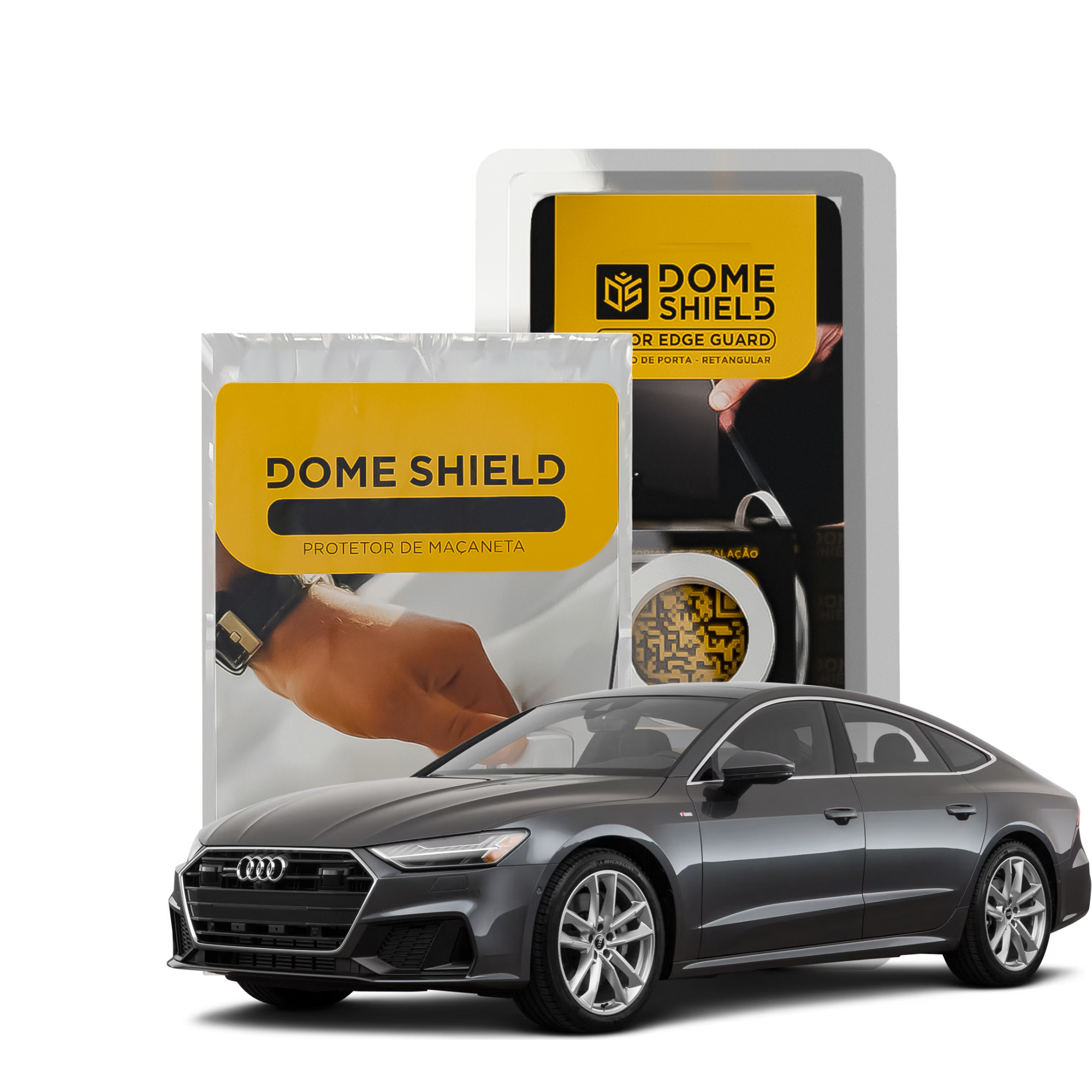 Kit PPF Película de Proteção Premium Maçaneta e Cantos de Porta - Audi A7 | Dome Shield