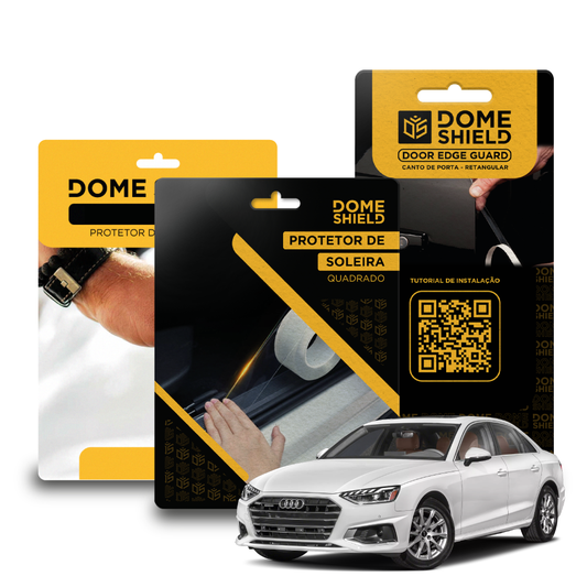 Kit PPF Película de Proteção Premium Maçaneta, Cantos de Porta e Soleira - Audi A4 | Dome Shield