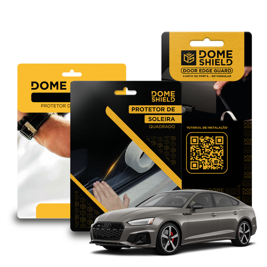 Kit PPF Película de Proteção Premium Maçaneta, Cantos de Porta e Soleira - Audi A5 | Dome Shield