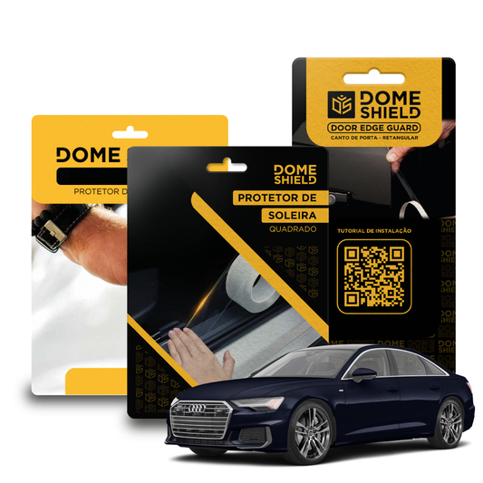 Kit PPF Película de Proteção Premium Maçaneta, Cantos de Porta e Soleira - Audi A6 | Dome Shield