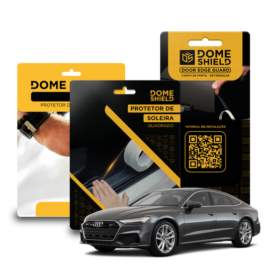 Kit PPF Película de Proteção Premium Maçaneta, Cantos de Porta e Soleira - Audi A7 | Dome Shield