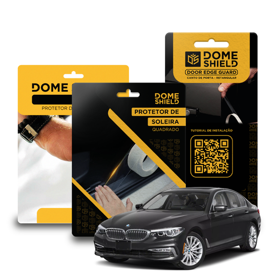 Kit PPF Película de Proteção Premium Maçaneta, Cantos de Porta e Soleira - BMW 530 | Dome Shield