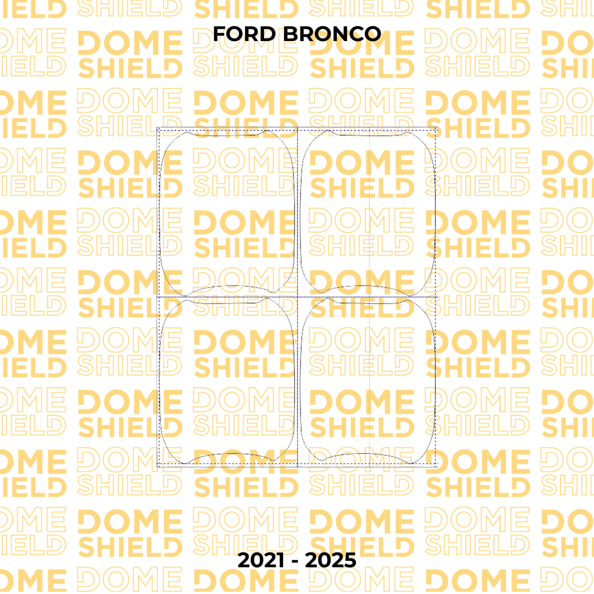 Película PPF Maçaneta Proteção Premium e Auto-Cura – Ford Bronco | Dome Shield