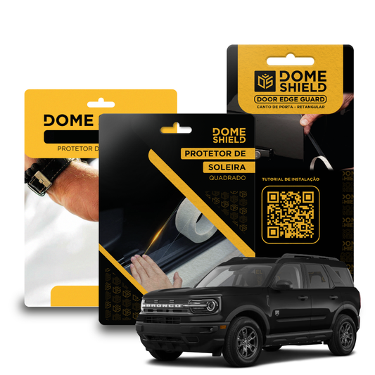 Kit PPF Película de Proteção Premium Maçaneta, Cantos de Porta e Soleira - Ford Bronco | Dome Shield