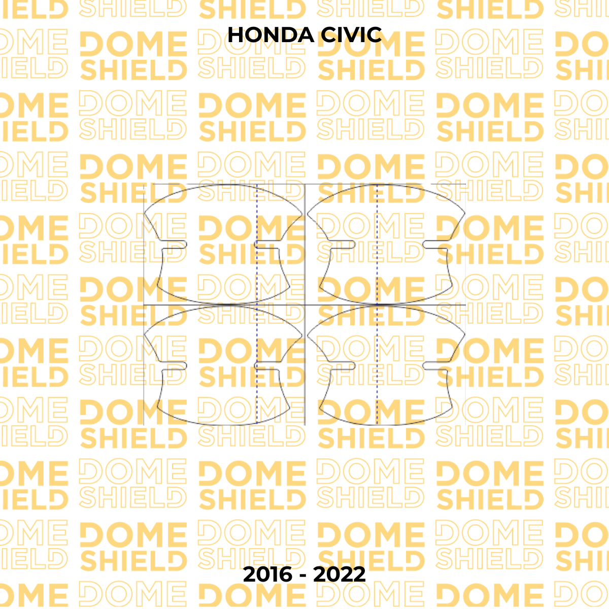 Película PPF Maçaneta Proteção Premium e Auto-Cura – Honda Civic | Dome Shield