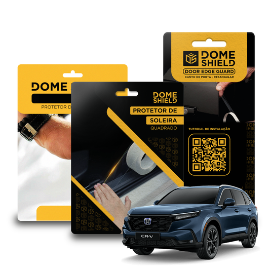 Kit PPF Película de Proteção Premium Maçaneta, Cantos de Porta e Soleira - Honda CR-V | Dome Shield