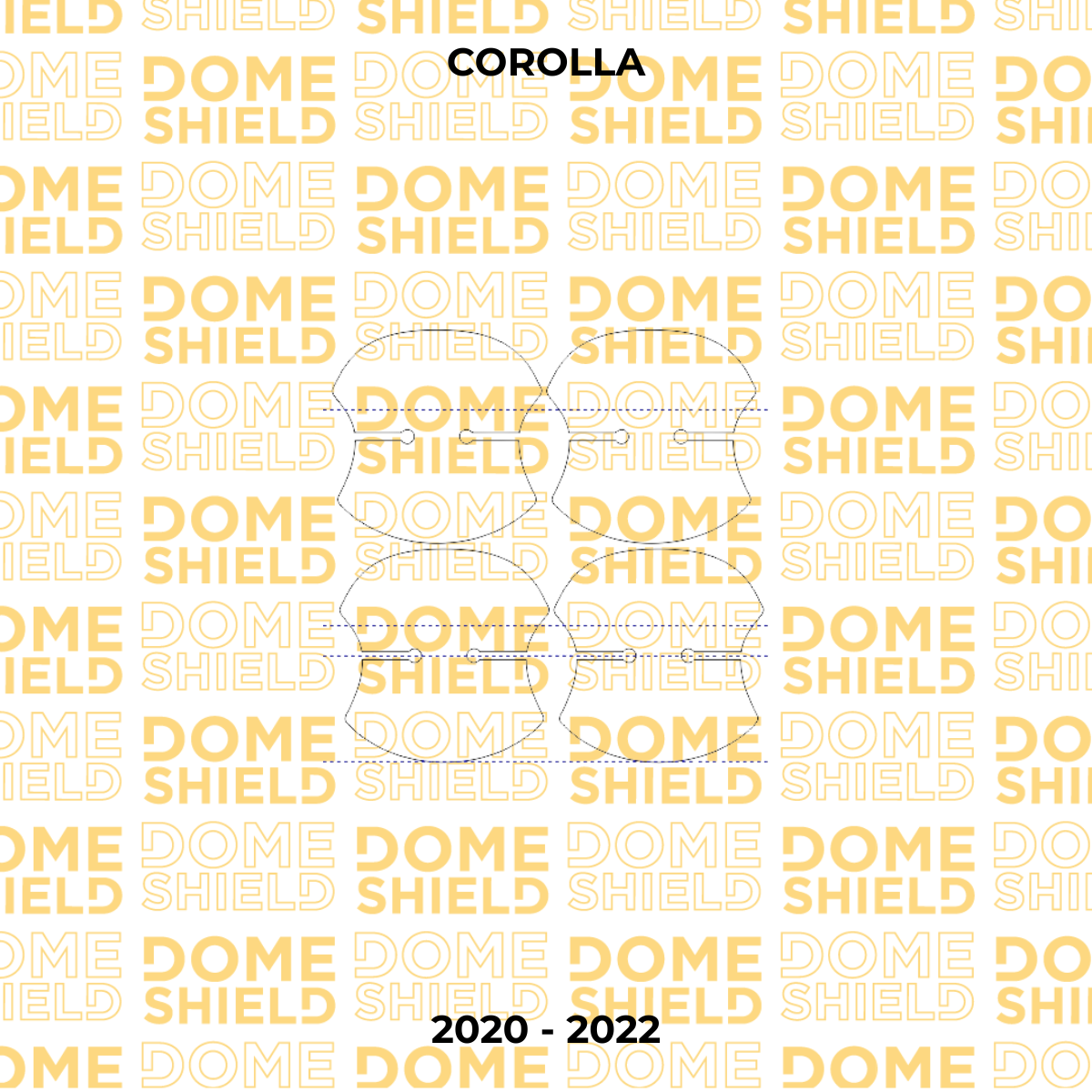 Kit PPF Película de Proteção Premium Maçaneta e Cantos de Porta - Toyota Corolla | Dome Shield