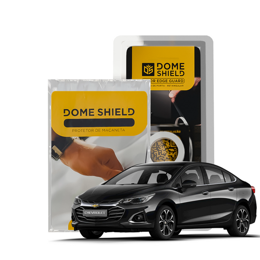 Kit PPF Película de Proteção Premium Maçaneta e Cantos de Porta - Chevrolet Cruze | Dome Shield