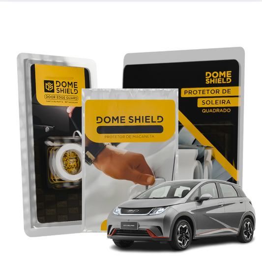 Kit PPF Película de Proteção Premium Maçaneta, Cantos de Porta e Soleira - BYD Dolphin | Dome Shield