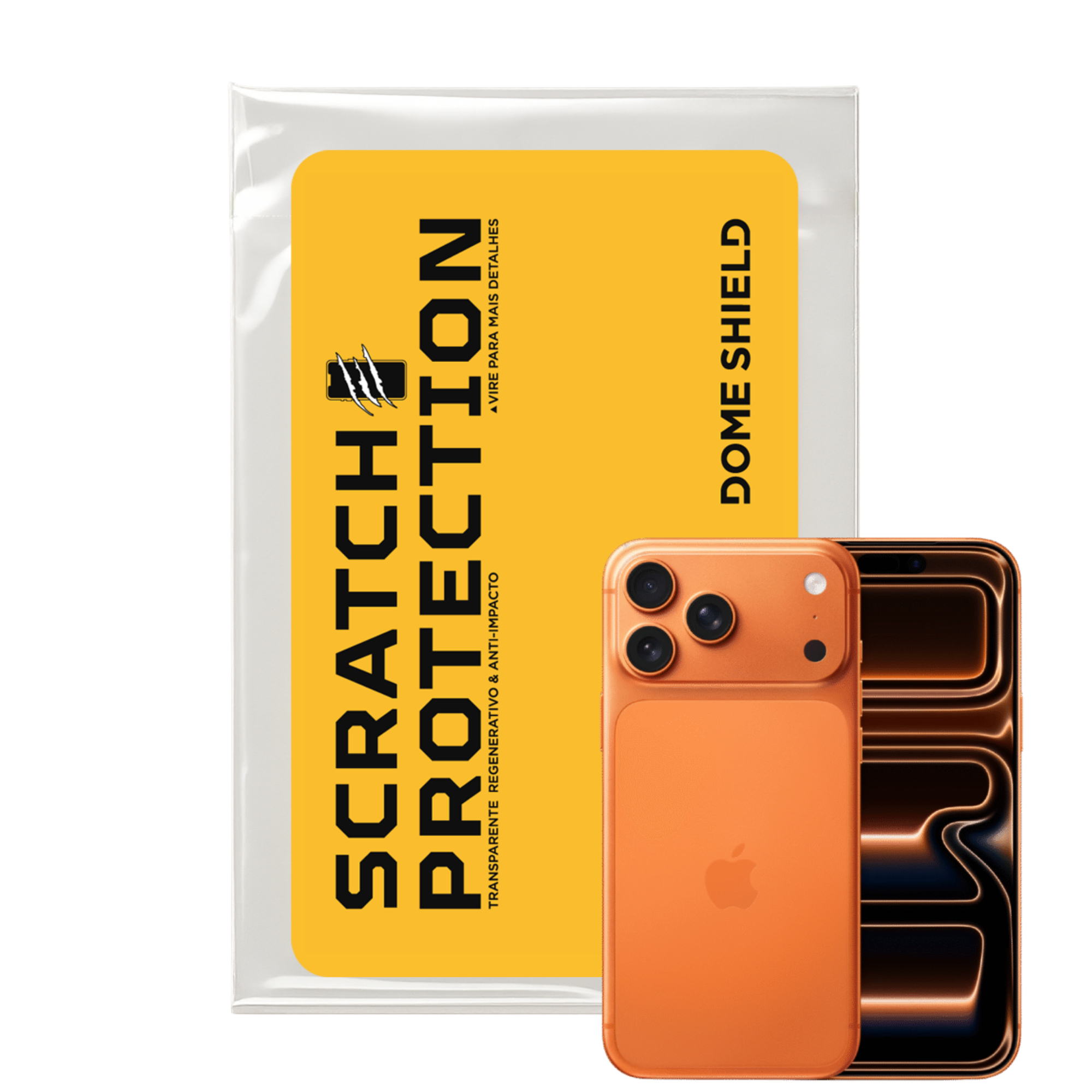 Película PPF Celular Proteção Premium Anti-Riscos, Resistente e Regenerativo – iPhone 17 Series | Dome Shield