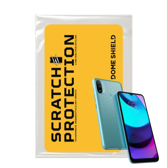 Película PPF Celular Proteção Premium Anti-Riscos, Resistente e Regenerativo – Linha Moto E20 | Dome Shield