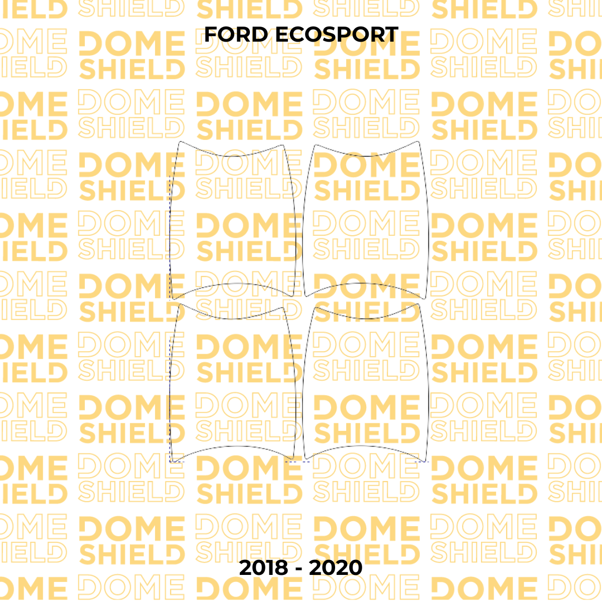 Kit PPF Película de Proteção Premium Maçaneta e Soleira - Ford Ecosport | Dome Shield