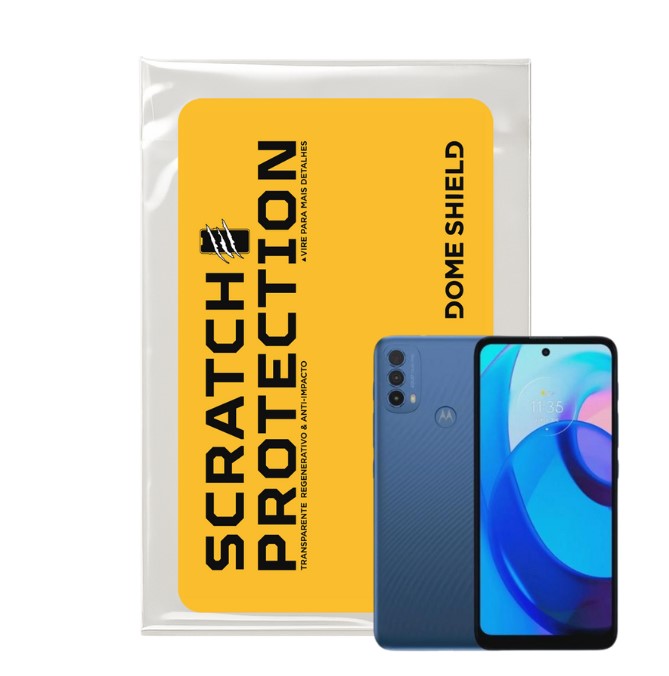 Película PPF Celular Proteção Premium Anti-Riscos, Resistente e Regenerativo – Linha Moto E30 | Dome Shield