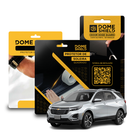 Kit PPF Película de Proteção Premium Maçaneta, Cantos de Porta e Soleira - Chevrolet Equinox | Dome Shield