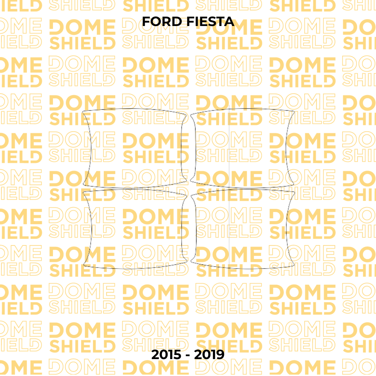 Kit PPF Película de Proteção Premium Maçaneta, Cantos de Porta e Soleira - Ford Fiesta | Dome Shield