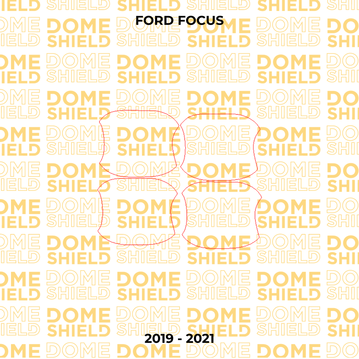 Kit PPF Película de Proteção Premium Maçaneta e Cantos de Porta - Ford Focus | Dome Shield
