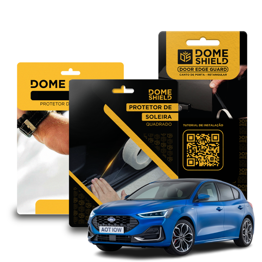 Kit PPF Película de Proteção Premium Maçaneta, Cantos de Porta e Soleira - Ford Focus | Dome Shield