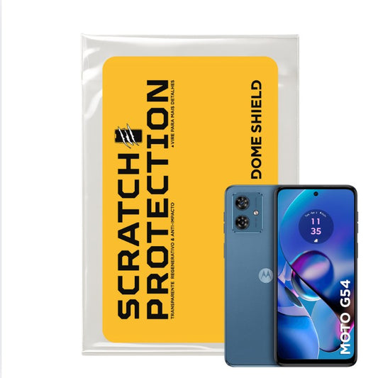 Película PPF Celular Proteção Premium Anti-Riscos, Resistente e Regenerativo – Linha Moto G54 5G | Dome Shield