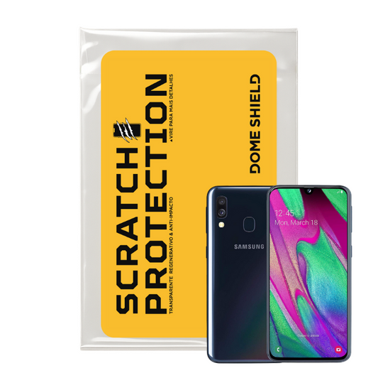 Película PPF Celular Proteção Premium Anti-Riscos, Resistente e Regenerativo – Linha Galaxy A40 | Dome Shield