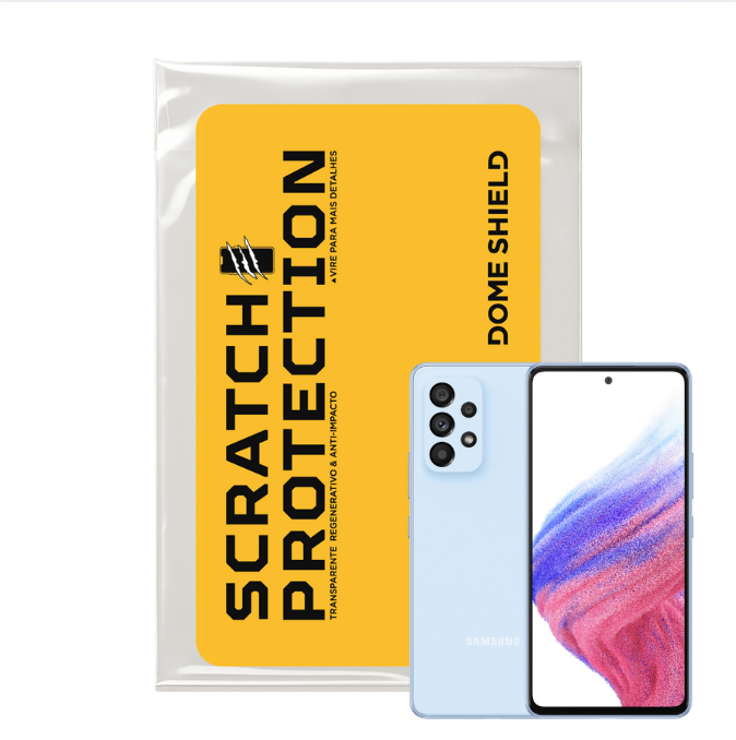 Película PPF Celular Proteção Premium Anti-Riscos, Resistente e Regenerativo – Linha Galaxy A53 | Dome Shield