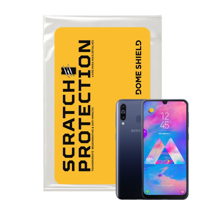 Película PPF Celular Proteção Premium Anti-Riscos, Resistente e Regenerativo – Linha Galaxy M30 | Dome Shield
