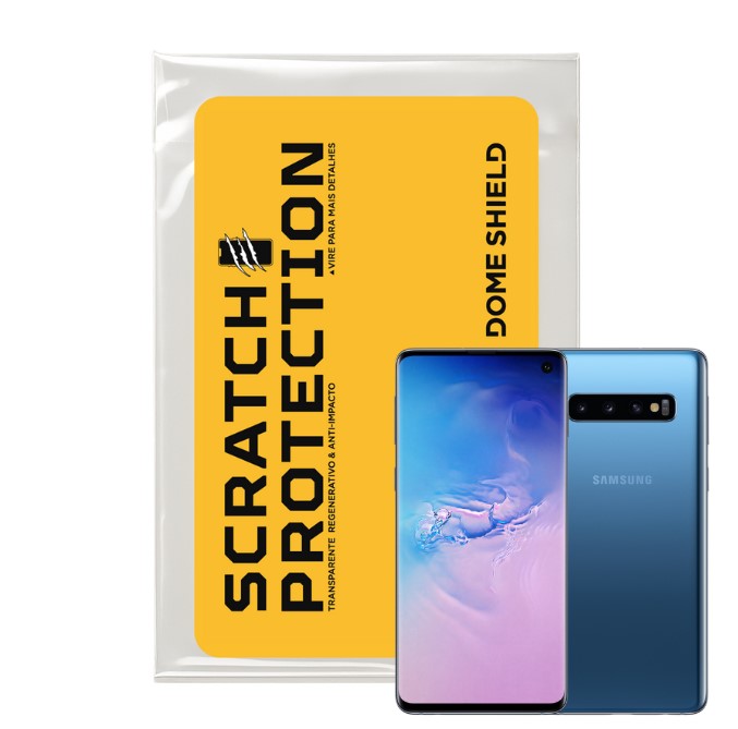Película PPF Celular Proteção Premium Anti-Riscos, Resistente e Regenerativo – Linha Galaxy S10 | Dome Shield