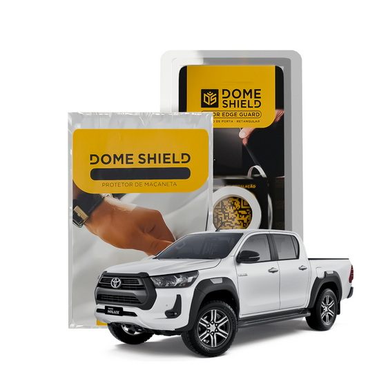 Kit PPF Película de Proteção Premium Maçaneta e Cantos de Porta - Toyota Hilux | Dome Shield