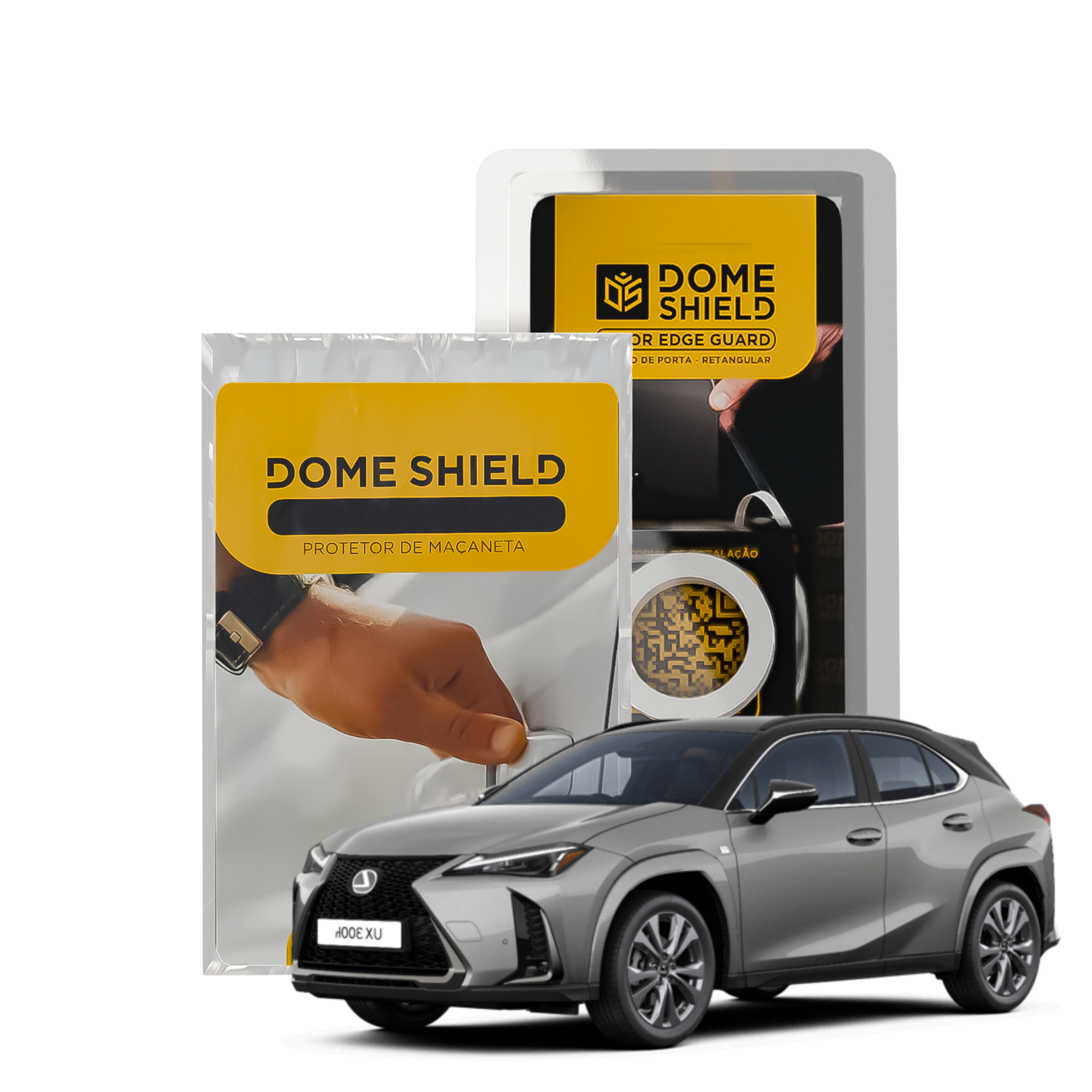 Kit PPF Película de Proteção Premium Maçaneta e Cantos de Porta - Lexus UX | Dome Shield