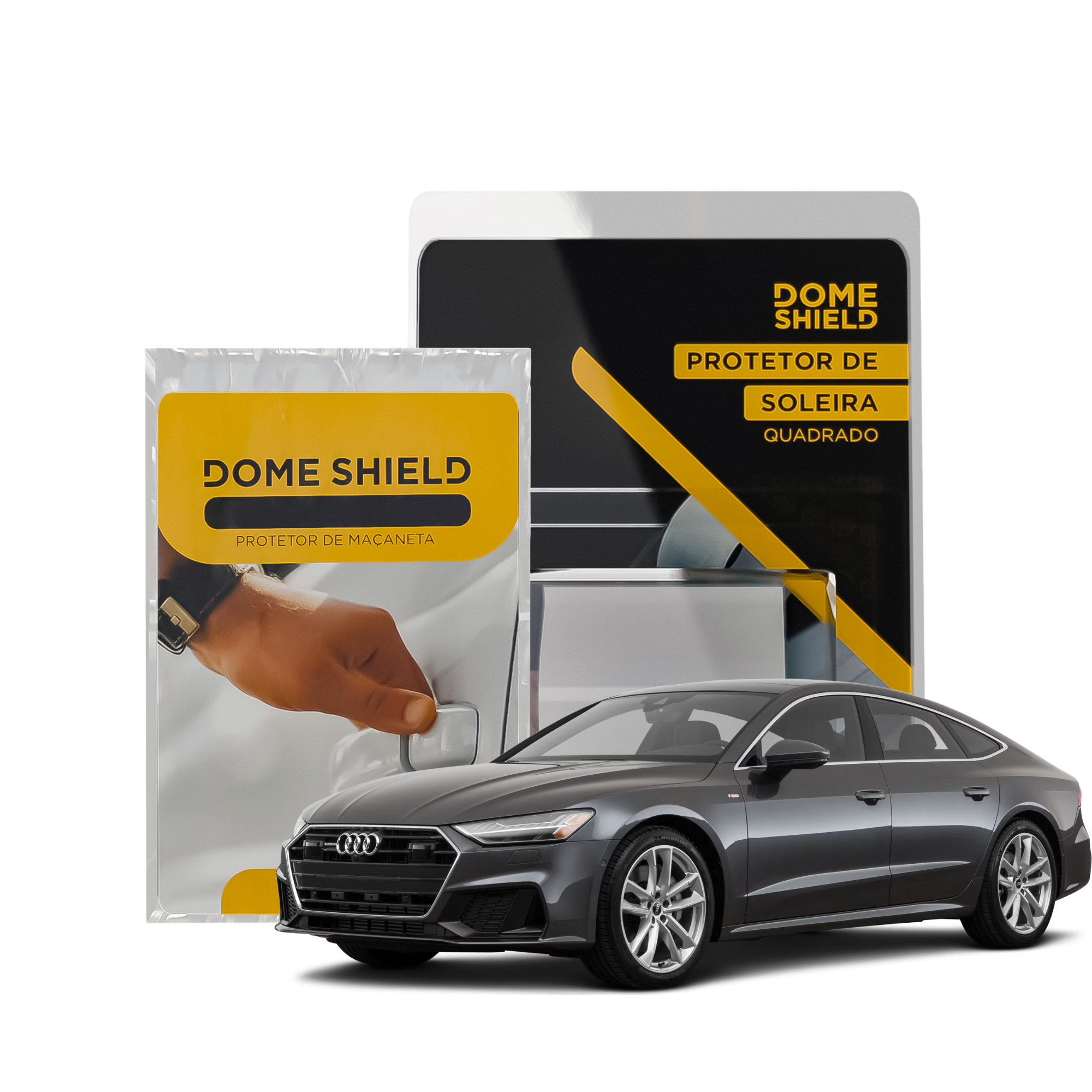 Kit PPF Película de Proteção Premium Maçaneta e Soleira - Audi A7 | Dome Shield