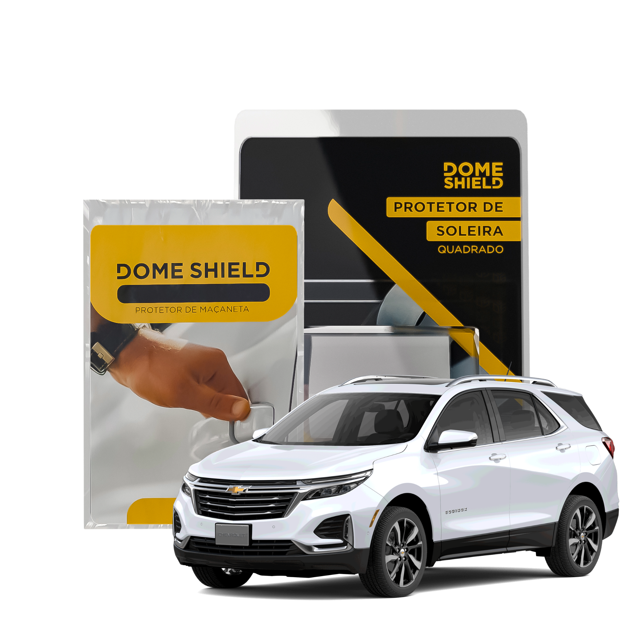 Kit PPF Película de Proteção Premium Maçaneta e Soleira - Chevrolet Equinox | Dome Shield
