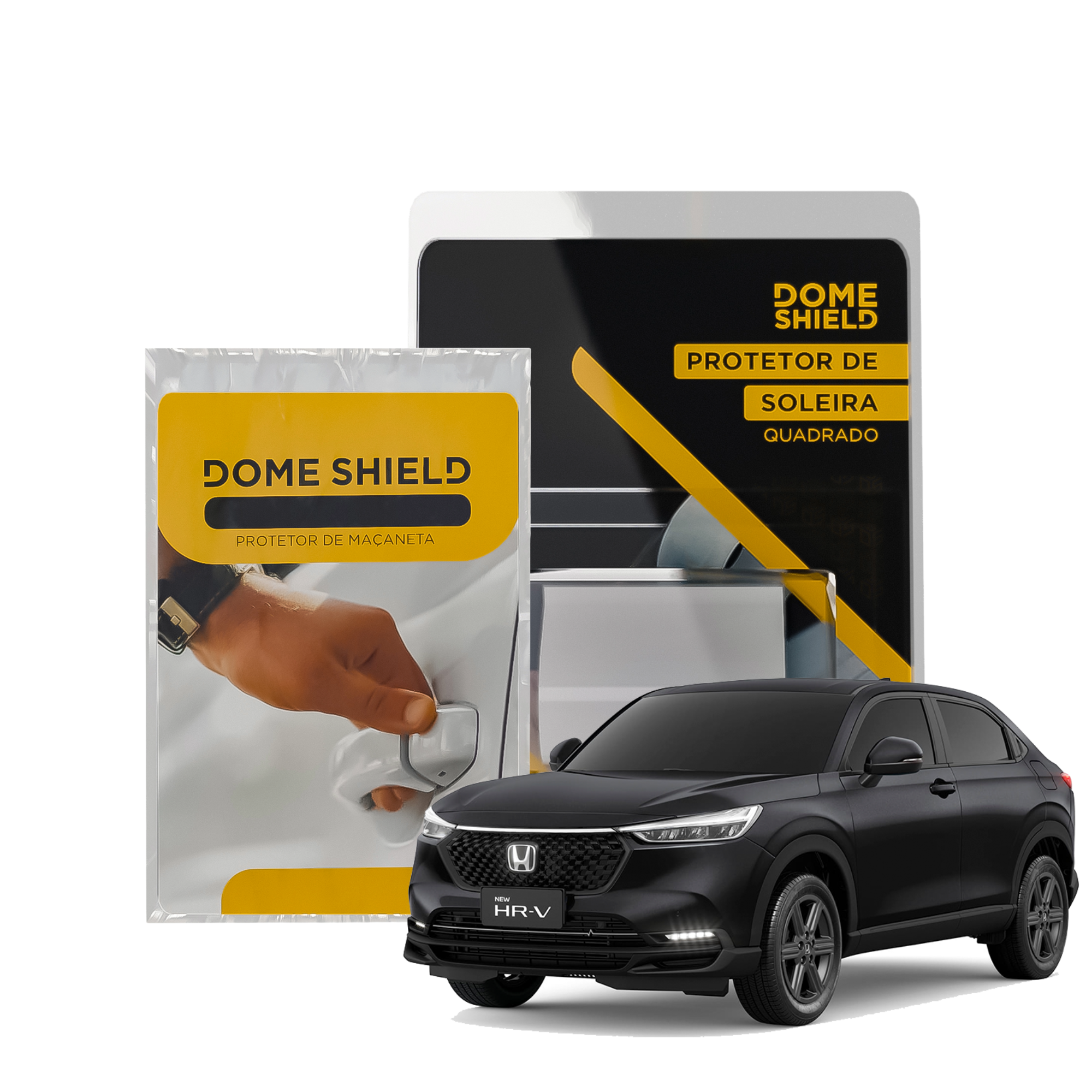 Kit PPF Película de Proteção Premium Maçaneta e Soleira - Honda HR-V | Dome Shield