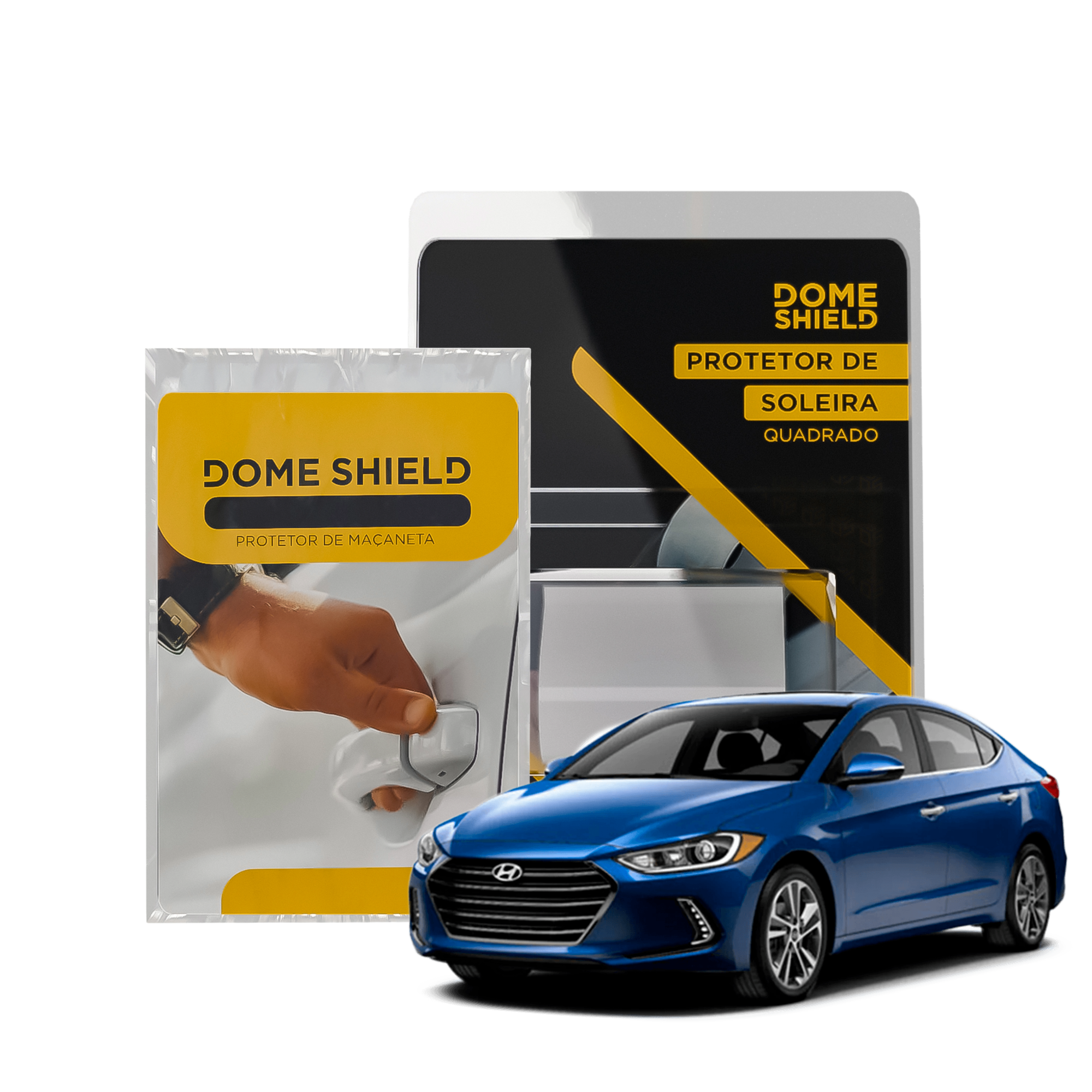 Kit PPF Película de Proteção Premium Maçaneta e Soleira - Hyundai Elantra | Dome Shield