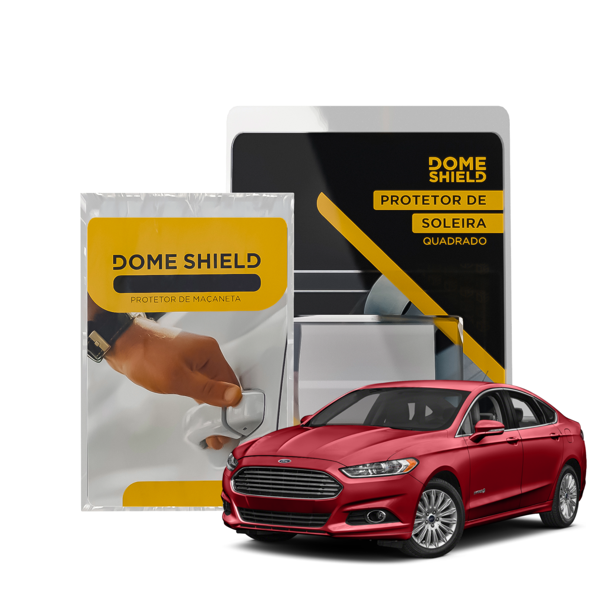 Kit PPF Película de Proteção Premium Maçaneta e Soleira - Ford Fusion | Dome Shield