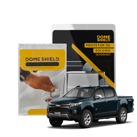 Kit PPF Película de Proteção Premium Maçaneta e Soleira - Chevrolet S10 | Dome Shield