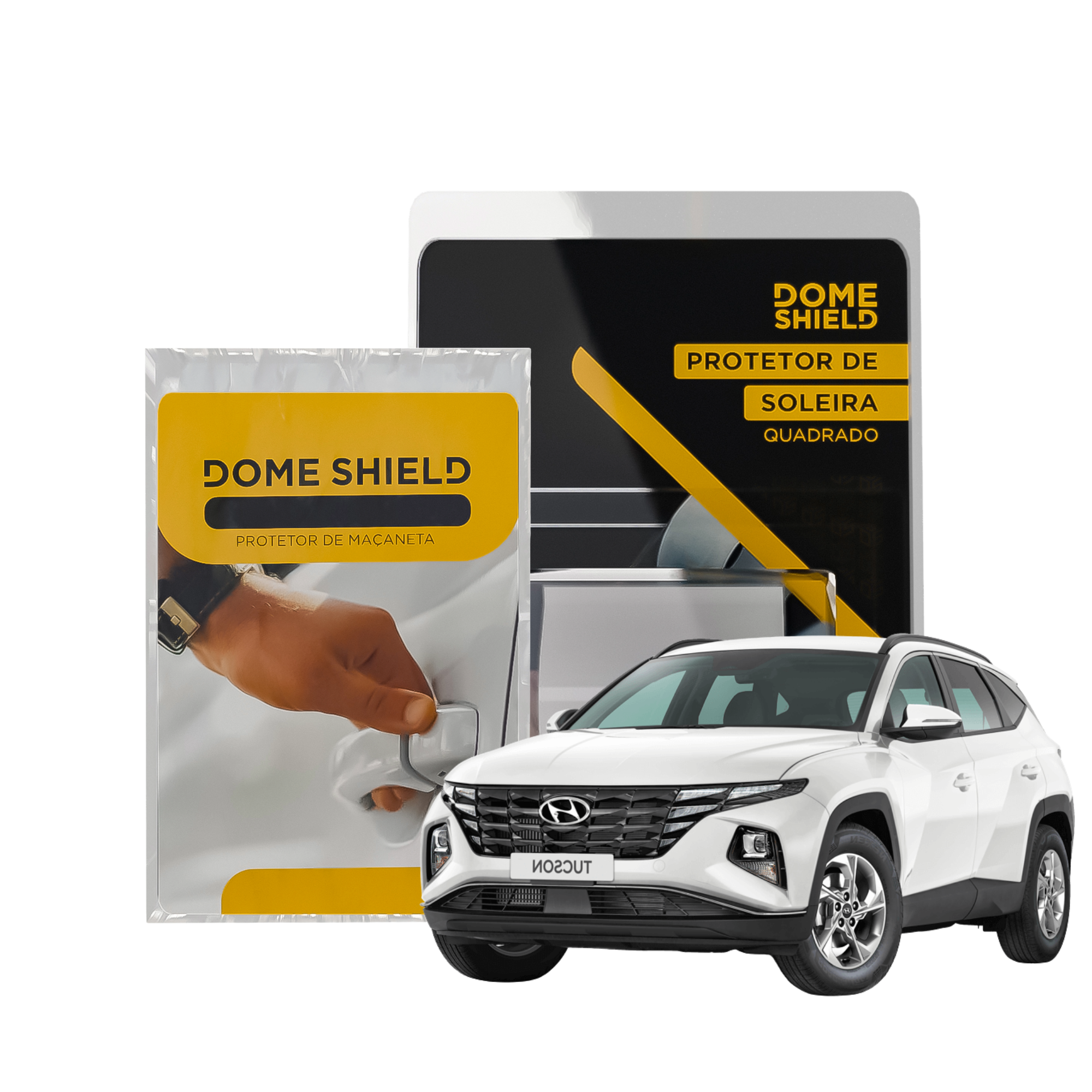 Kit PPF Película de Proteção Premium Maçaneta e Soleira - Hyundai Tucson | Dome Shield