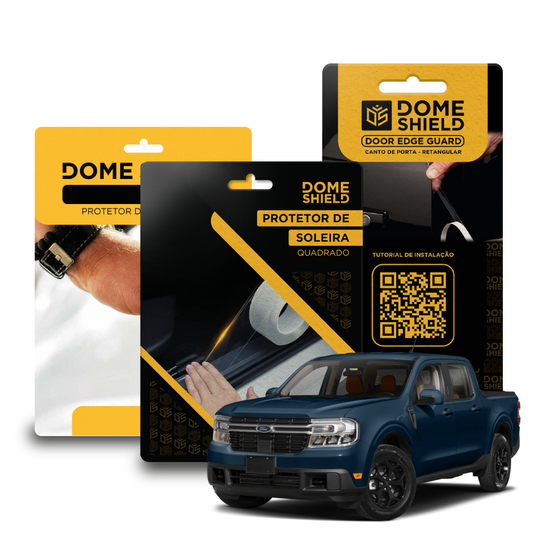 Kit PPF Película de Proteção Premium Maçaneta, Cantos de Porta e Soleira - Ford Maverick | Dome Shield