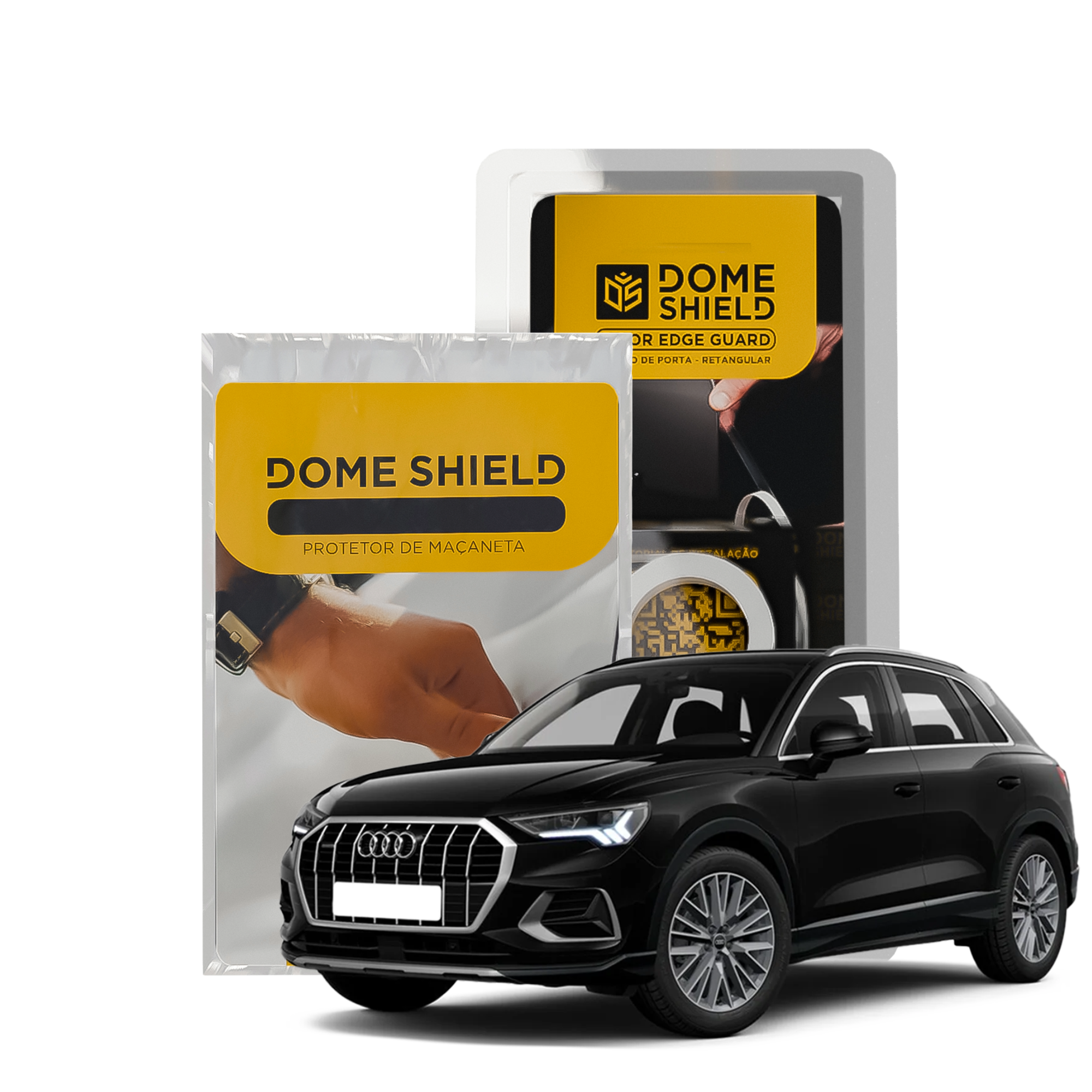 Kit PPF Película de Proteção Premium Maçaneta e Cantos de Porta - Audi Q3 | Dome Shield