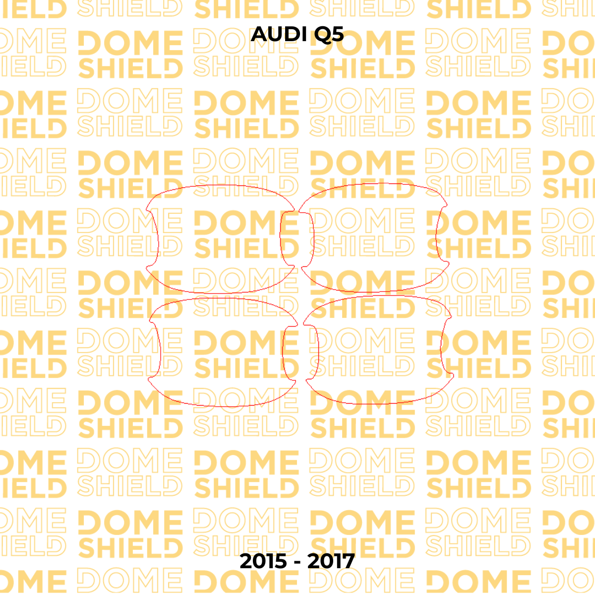 Kit PPF Película de Proteção Premium Maçaneta e Cantos de Porta - Audi Q5 | Dome Shield