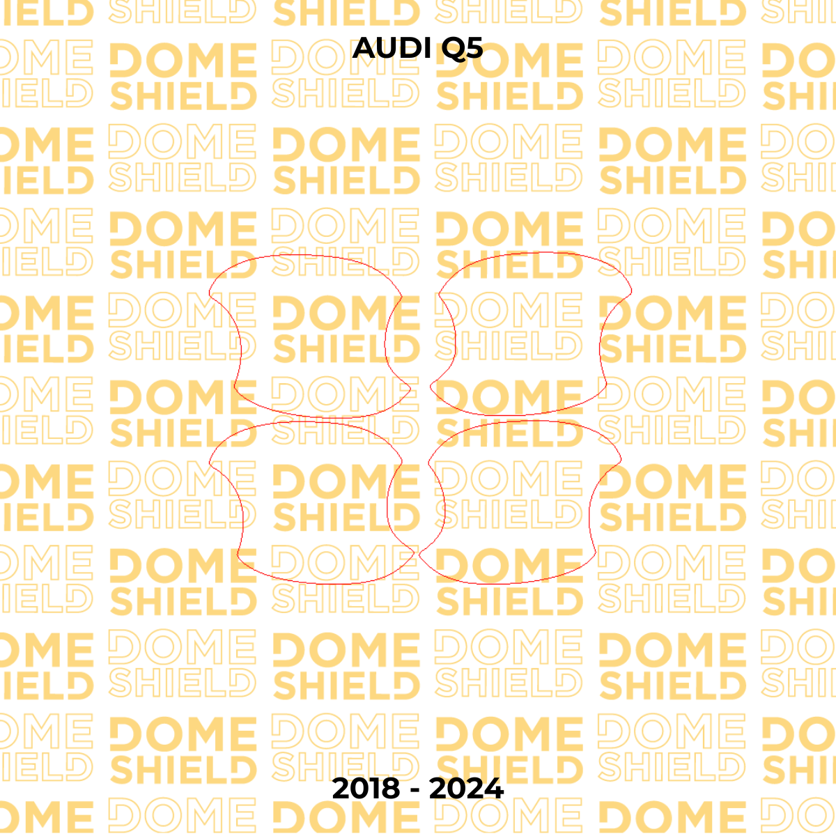 Kit PPF Película de Proteção Premium Maçaneta e Cantos de Porta - Audi Q5 | Dome Shield
