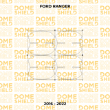 Película de Proteção de Maçanetas PPF Auto-Cura Ford Ranger - Dome Shield
