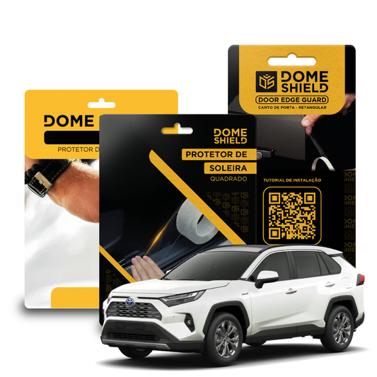 Kit PPF Película de Proteção Premium Maçaneta, Cantos de Porta e Soleira - Toyota RAV4| Dome Shield
