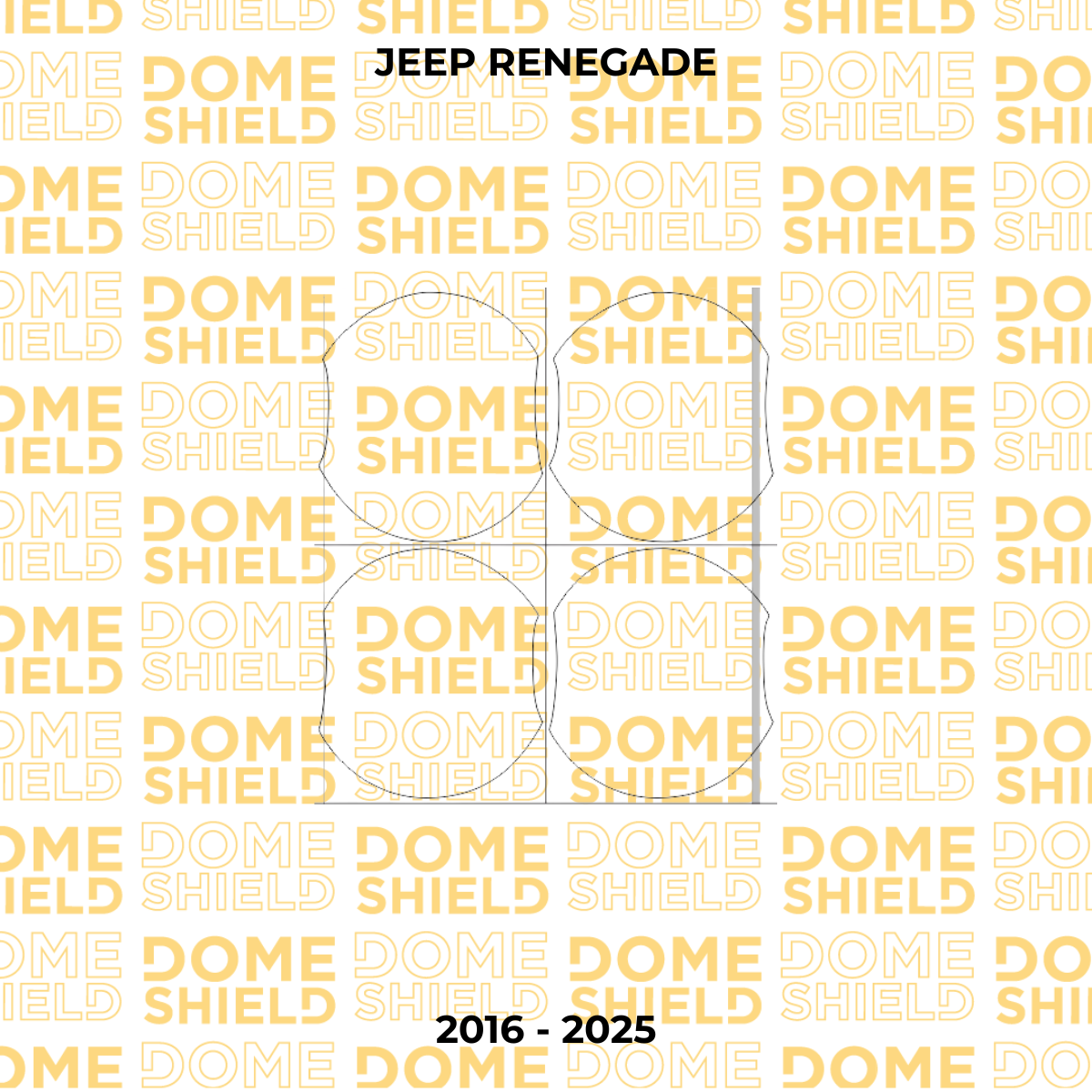 Kit PPF Película de Proteção Premium Maçaneta e Cantos de Porta - Jeep Renegade | Dome Shield