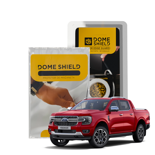 Kit PPF Película de Proteção Premium Maçaneta e Cantos de Porta - Ford Ranger | Dome Shield