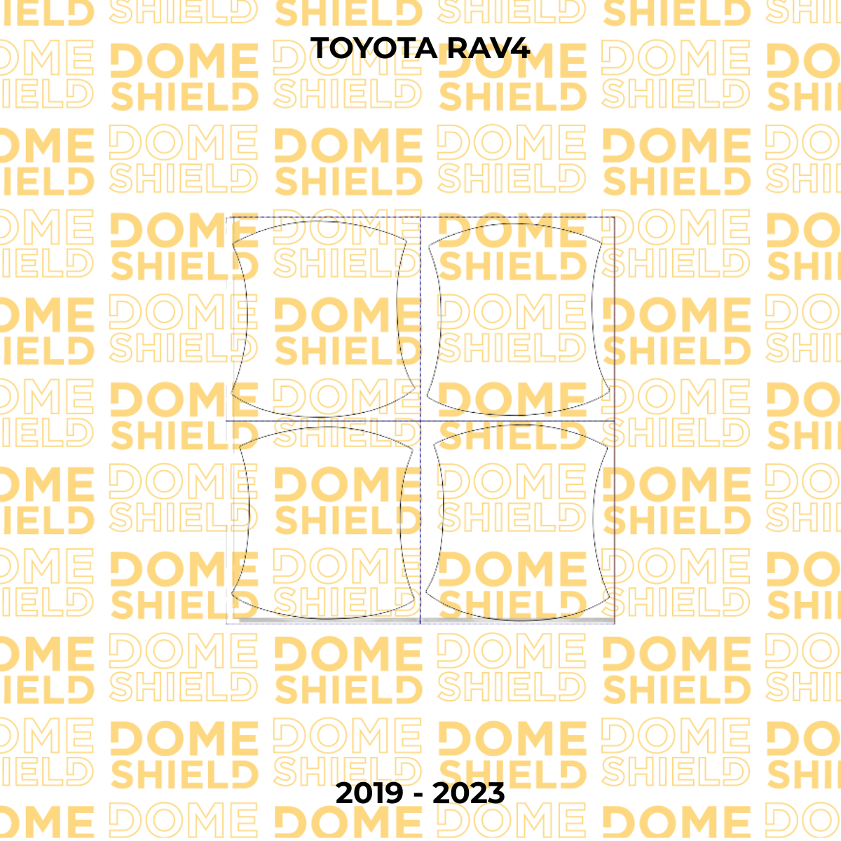 Kit PPF Película de Proteção Premium Maçaneta, Cantos de Porta e Soleira - Toyota RAV4| Dome Shield