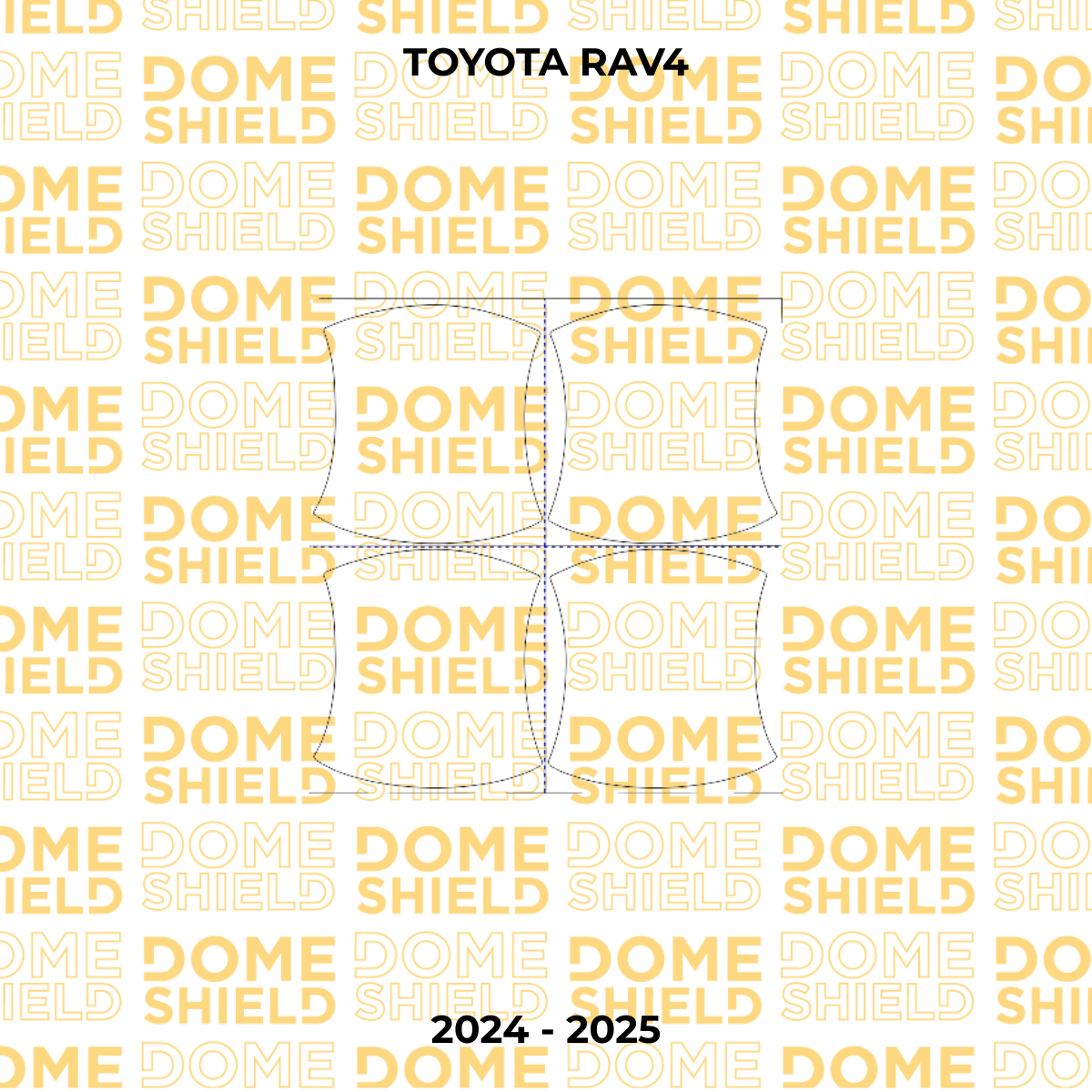 Kit PPF Película de Proteção Premium Maçaneta, Cantos de Porta e Soleira - Toyota RAV4| Dome Shield