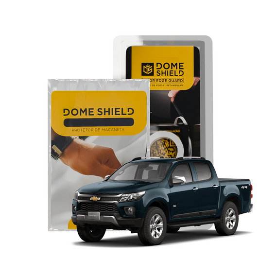Kit PPF Película de Proteção Premium Maçaneta e Cantos de Porta - Chevrolet S10 | Dome Shield