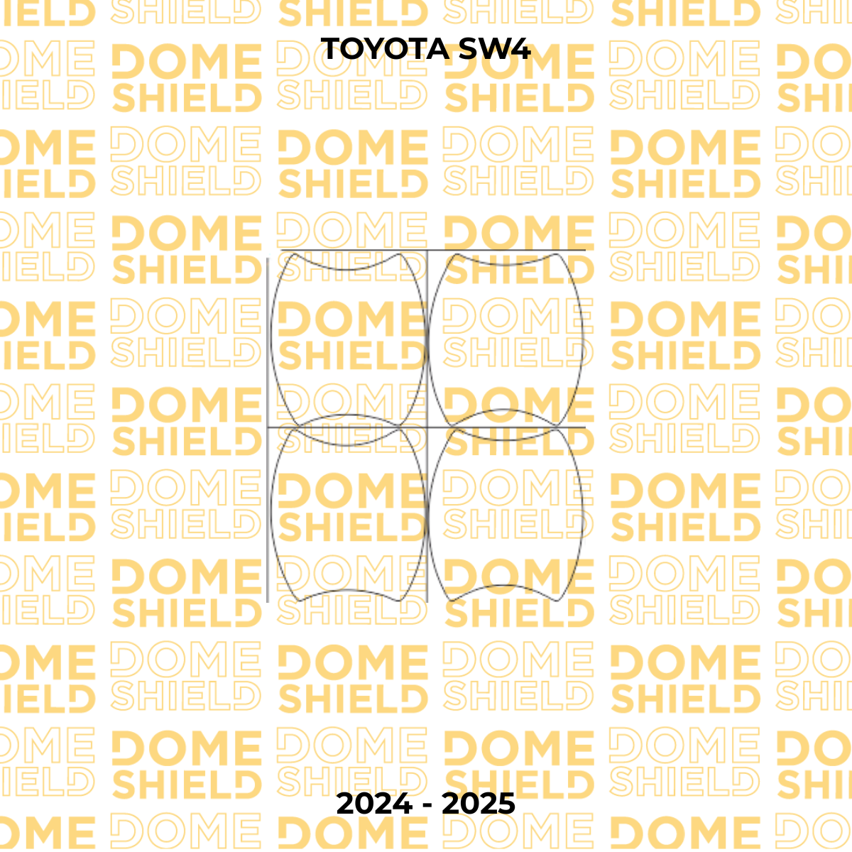 Kit PPF Película de Proteção Premium Maçaneta e Cantos de Porta - Toyota RAV4| Dome Shield