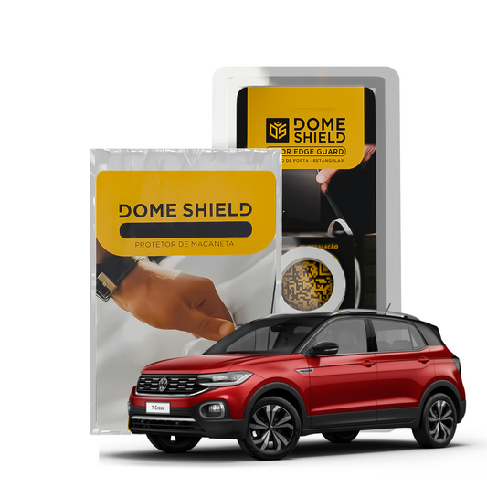 Kit PPF Película de Proteção Premium Maçaneta e Cantos de Porta - Volkswagen T-Cross | Dome Shield