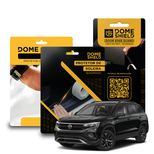 Kit PPF Película de Proteção Premium Maçaneta, Cantos de Porta e Soleira - Volkswagen Taos | Dome Shield